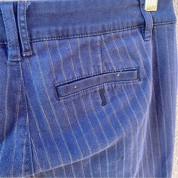Pilcro and the Letterpress Fit Hyphen Navy Pinstripe Pant Trousers Sz 25 - Picture 9 of 14